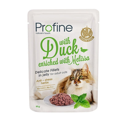 Profine Cat Pouch Duck Fillets in Jelly 85gr.