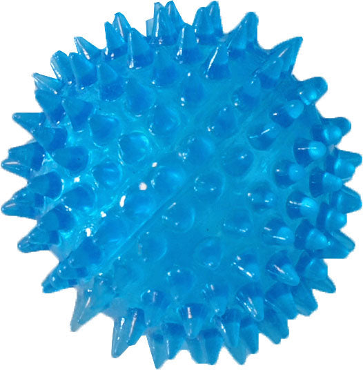 Boon hondenspeelgoed latex egelbal drijvend blauw 6 cm