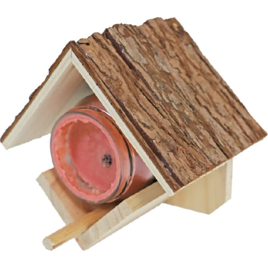 Pindakaaspot houder natural hangbaar, 16 cm