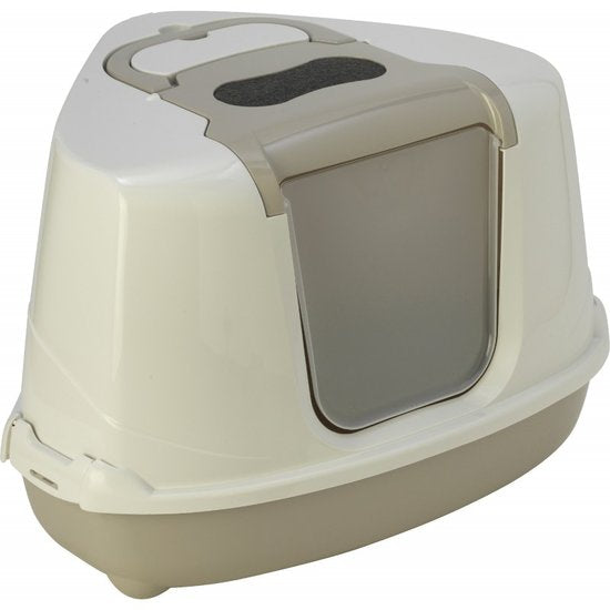 Kattentoilet Flip Cat Corner grijs