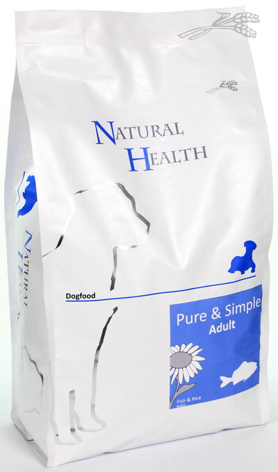 Natural Health adult dog Fish & Rice 12,5kg