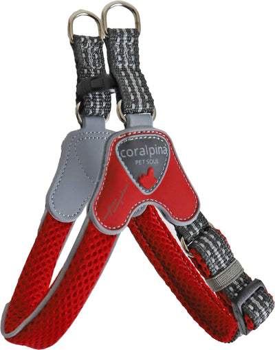 Coralpina hondenharnas Cinquetorri rood, maat 1