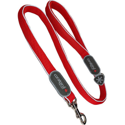 Coralpina hondenriem Cinquetorri rood, 18mm/ 110cm