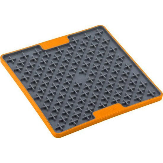 Lickimat Buddy Tuff grijs/ oranje 20cm