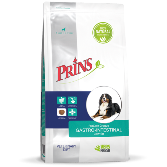 Prins Procare Croque Veterinairy Diet Gastro Intestinal Low Fat 10kg