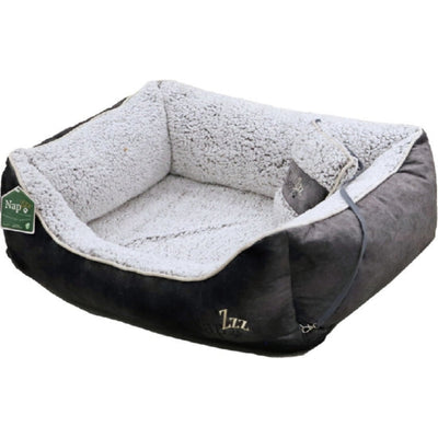 Nap'zzz divan met kussen grijs/wit, 80 x 60cm