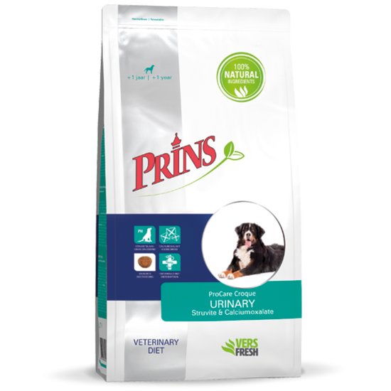 Prins Procare Croque Veterinairy Diet Urinary, Struvite & Calciumoxalate 10kg