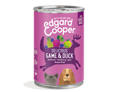 Edgard & Cooper Adult natvoer blik Game & Duck 400gr.