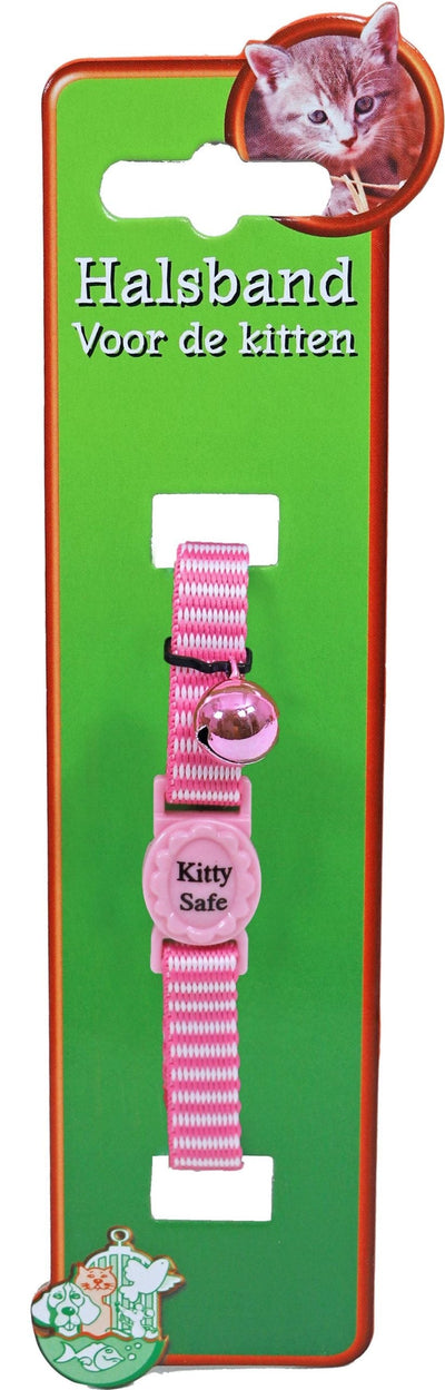 Boon kittenhalsband roze gestreept