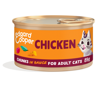 Edgard & Cooper adult cat chunks in sauce - chicken 85gr.