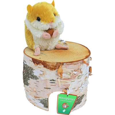 Knaagdier berkenhuis rond - 10cm