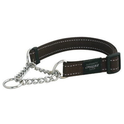 Rogz Utility Obedience sliphalsband XL chocolate