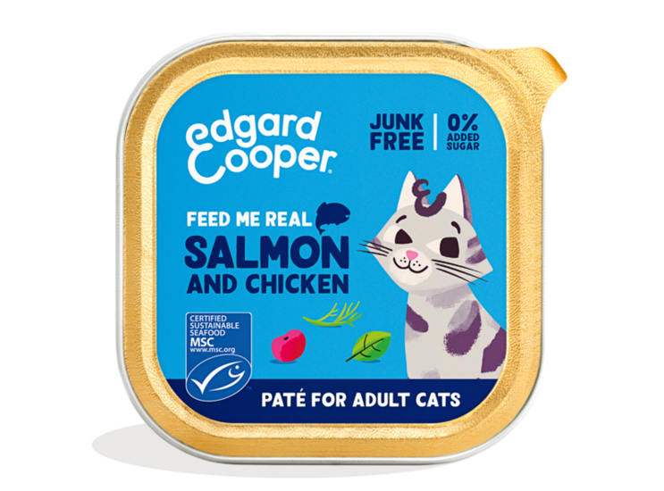 Edgard & Cooper adult cat paté - salmon & chicken