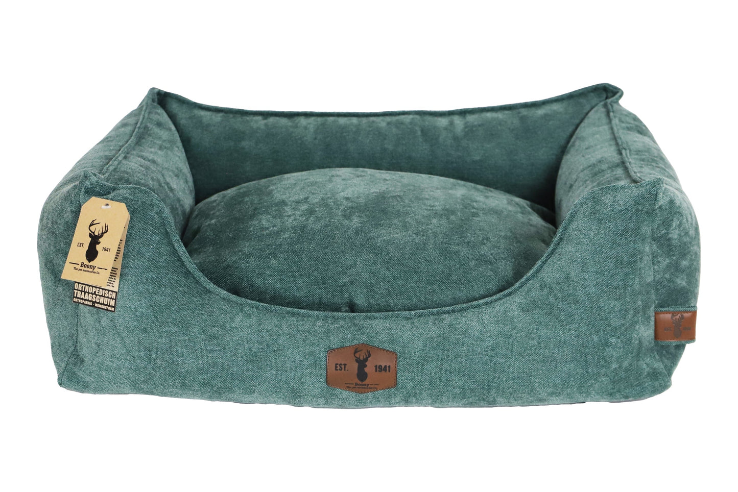 Boony est 1941 premium divan orthopedisch Emerald green 120 x 90 x 29cm