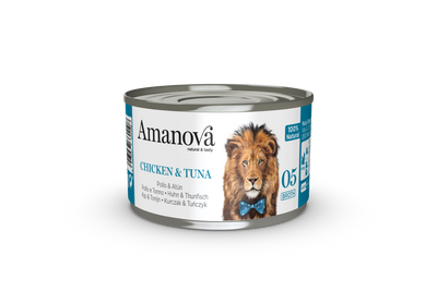 Amanova Cat Chicken & Tuna in Bouillon 70gr.