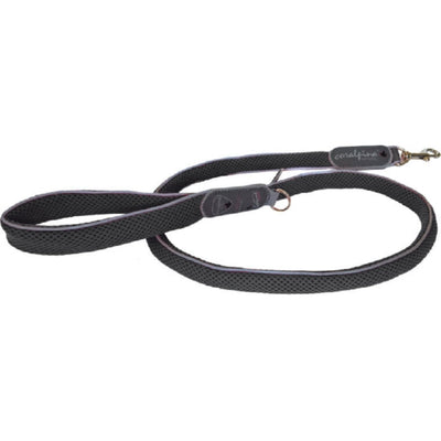 Coralpina hondenriem Cinquetorri zwart, 18mm/ 110cm