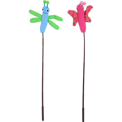 Boon kattenspeelgoed, hengel met vlinder