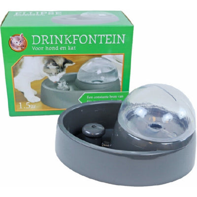 Drinkfontein Ellipse antraciet 1,5 liter
