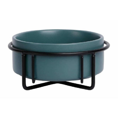 Jack and Vanilla Bon Appetit Keramische Voerbak met metalen standaard 850ml Groen