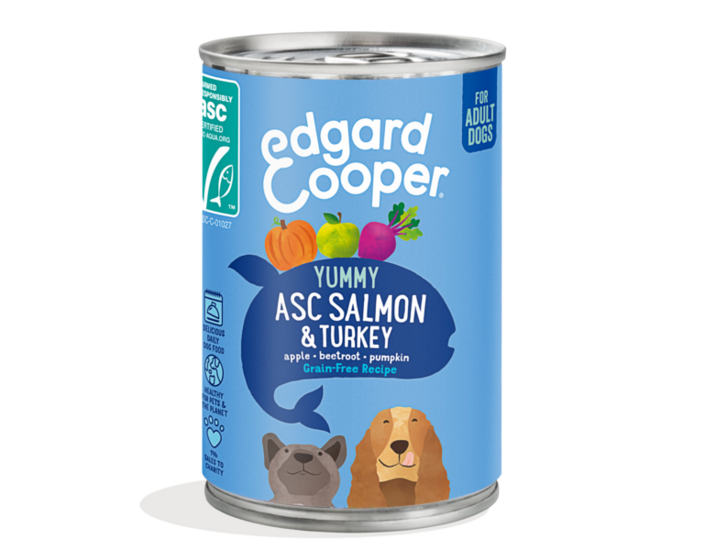 Edgard & Cooper Adult natvoer blik Salmon & Turkey 400gr.