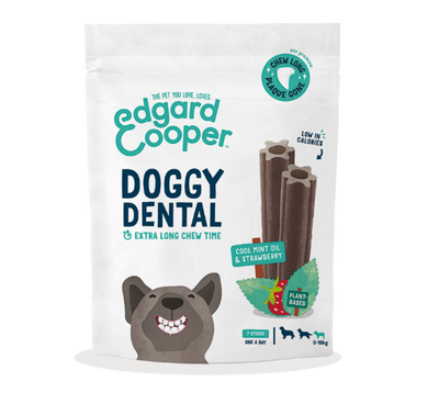 Edgard & Cooper Doggy Dental munt & aardbei S