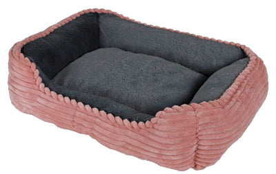 Boon divan corduroy 50 x 40cm roze/ grijs