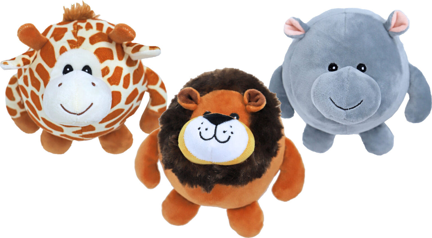 Boon safaribal pluche met piep, 17cm