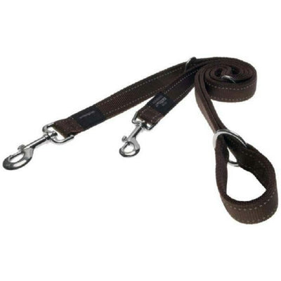 Rogz Utility multilijn L chocolate, 1,8mtr.