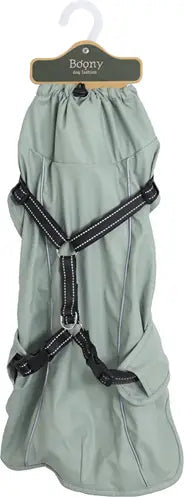 Boony regenjas met tuig storm, groen, 45cm