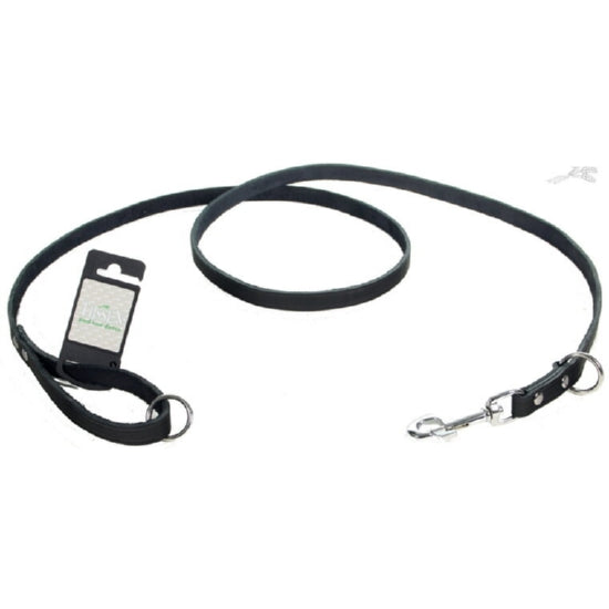 Vario lijn vetleer zwart 16mm x 185cm