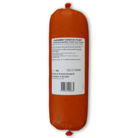 Carnibest Eend/ Rijst hond 500gr.