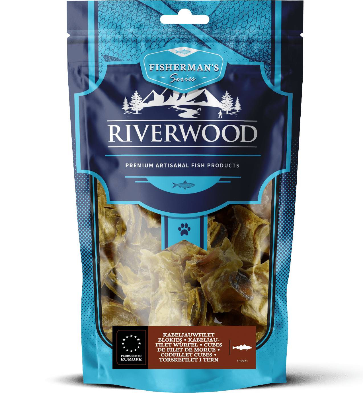 Riverwood Fisherman Kabeljauwfilet Blokjes 100gr.