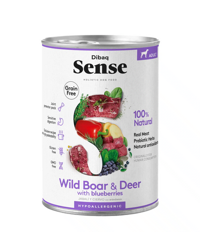 Dibaq Sense blik hond - Wild Zwijn & Hert 380gr.