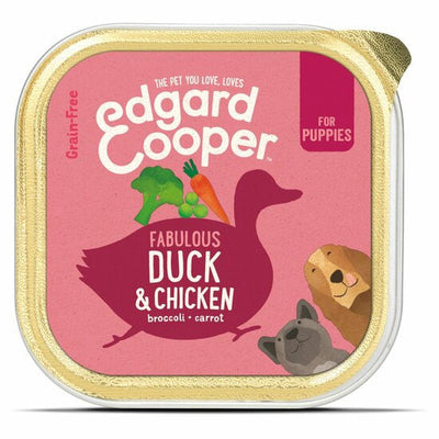 Edgard & Cooper Puppy natvoer Duck & Chicken 150gr.