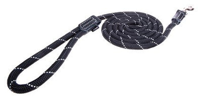 Rogz Rope hondenriem L zwart, 1,8mtr.