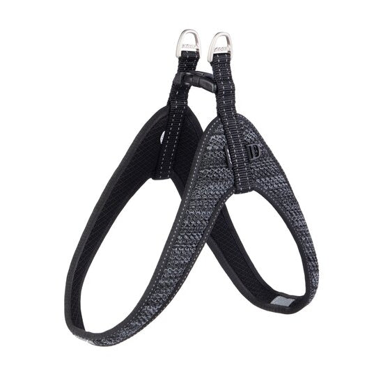 Rogz Utility Fast Fit hondentuig zwart reflecterend XS
