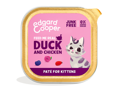Edgard & Cooper kitten paté - duck & chicken 85gr.