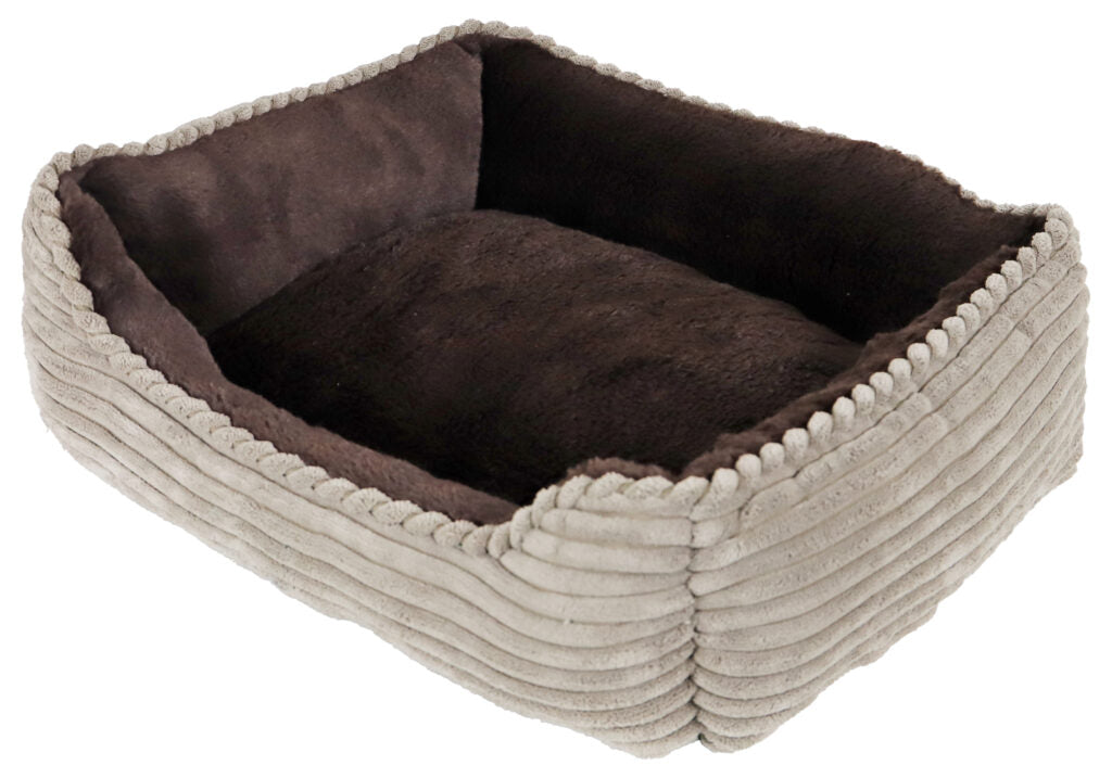 Boon divan corduroy 50 x 40cm taupe/ bruin