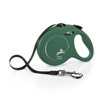Flexi New Classic tape M olijf groen, 5mtr.