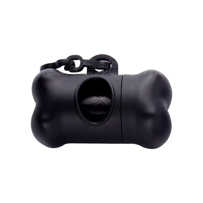 Losse verkoop - Nutriment poepzak dispenser bot zwart, inclusief 20 poepzakjes