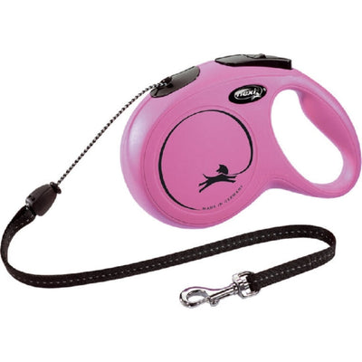Flexi New Classic cord S roze, 8 meter