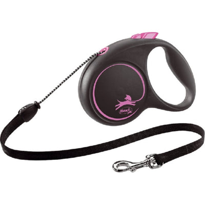 Flexi Black Design cord XS roze, 3 meter