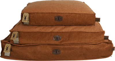 Boony est 1941 premium ligkussen orthopedisch rusty brown 80 x 60 x 14cm