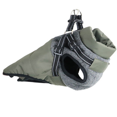 Boony Alpine hondenjas + tuig army 45cm