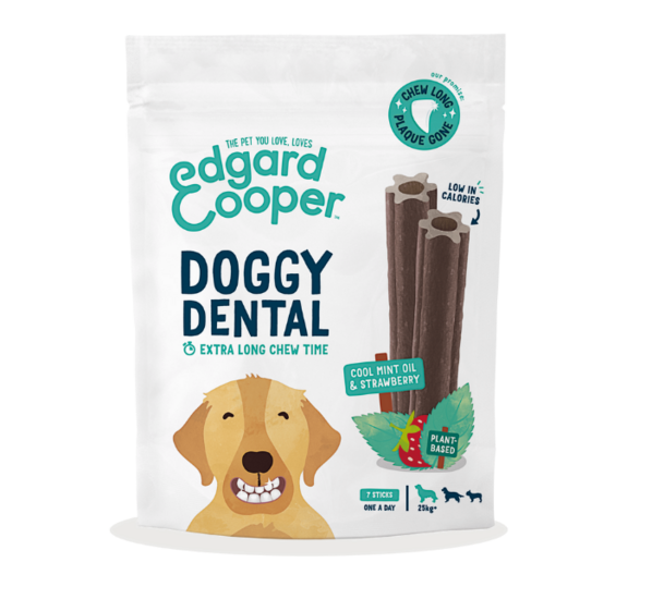Edgard & Cooper Doggy Dental munt & aardbei L