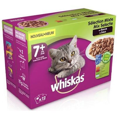 Whiskas 7+ Mix Selectie in saus