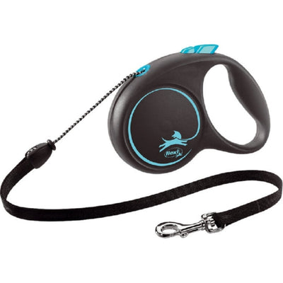 Flexi Black Design cord S blauw, 5 meter