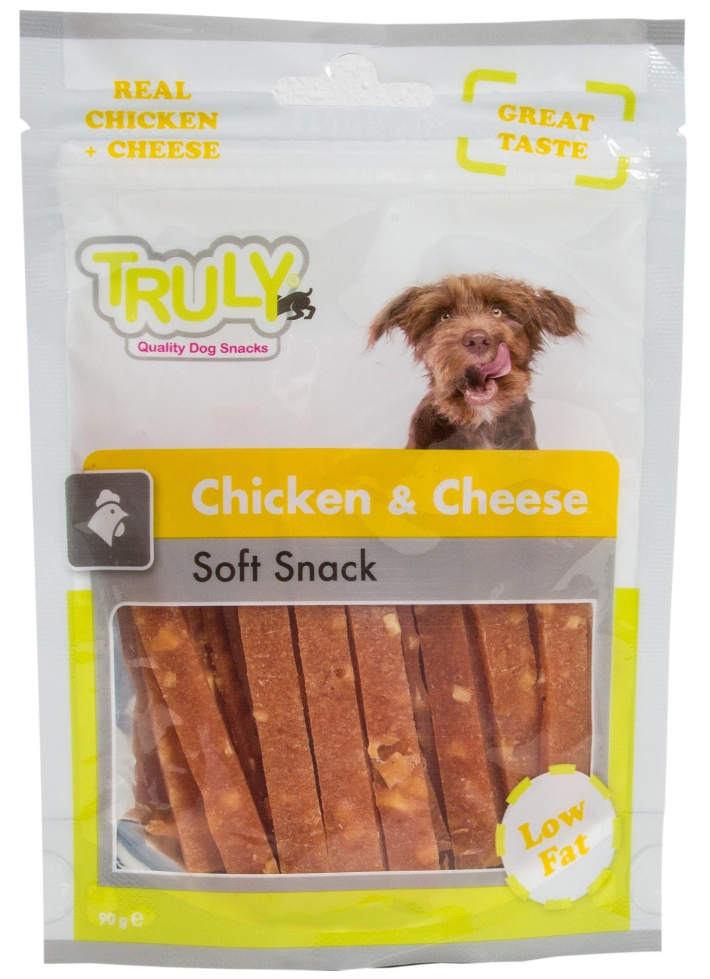 Truly Dog Soft Chicken Cheese Slices 90gr.