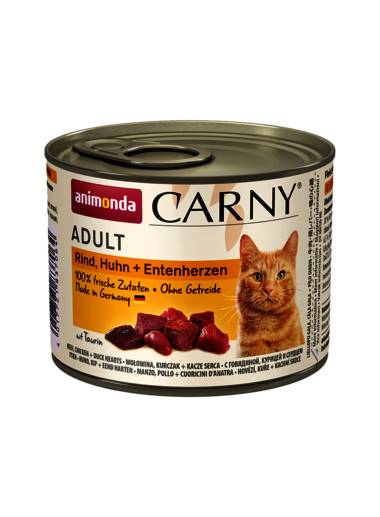 Animonda Carny rund/ kip/ eendenhart 200gr.