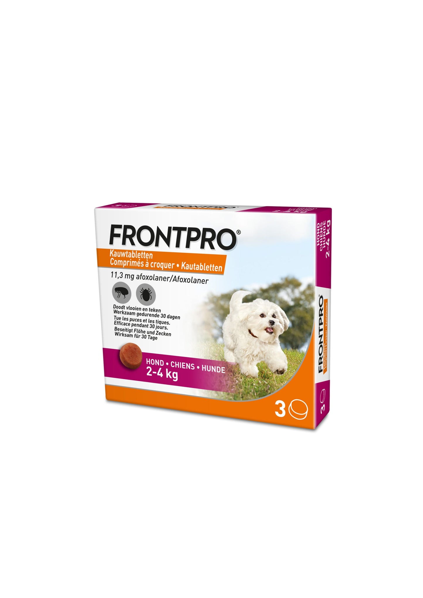 Frontpro Dog S 2-4kg - 3 tabletten